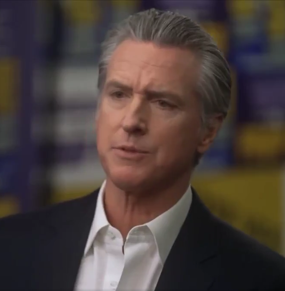 Imagen de Gavin Newsom dice qué  Donald Trump es una especie invasora! dice... para California, para el país, para el mundo. Es una bola destructora, no solo en el simbolismo y la sustancia del Ala Este; está destruyendo alianzas, verdad, confianza, tradición, instituciones."

